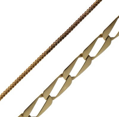 Lot 117 - Two 9ct gold bracelets