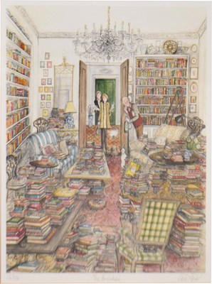 Lot 502 - Sue MaCartney-Snape (b. 1957) - Signed limited edition print - 'Bookaholic'