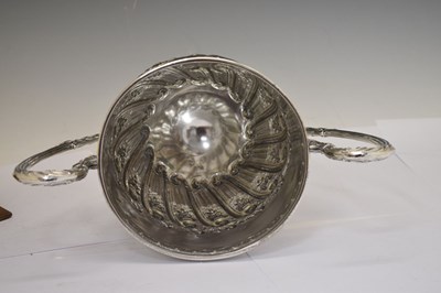 Lot 172 - Late Victorian silver twin handled trophy cup