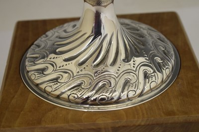 Lot 172 - Late Victorian silver twin handled trophy cup