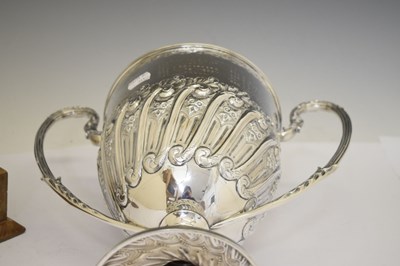 Lot 172 - Late Victorian silver twin handled trophy cup