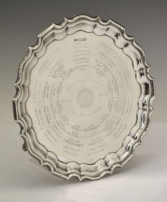 Lot 163 - George V silver salver