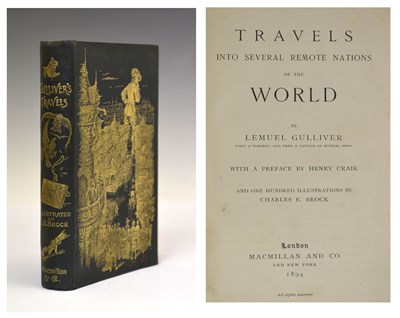 Lot 365 - Lemuel Gulliver, 'Travels into Several Remote Nations of the World' (Gulliver's Travels), 1894