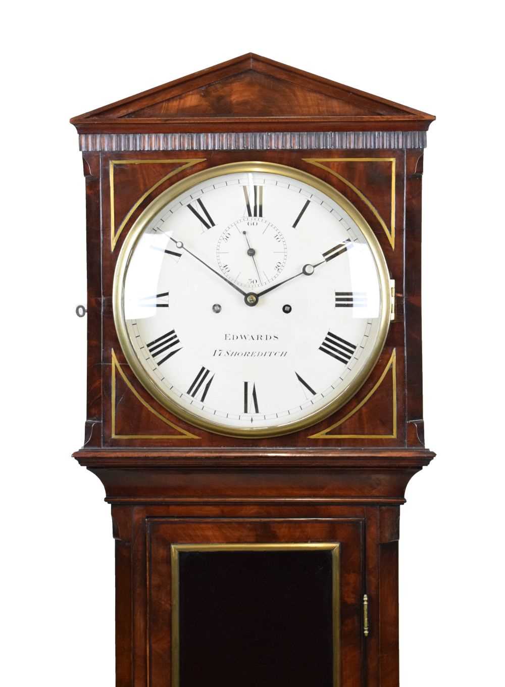 Lot 529 - Regency mahogany-cased domestic regulator - Edwards, Shoreditch