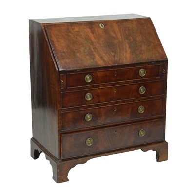 Lot 541 - Regency mahogany bureau