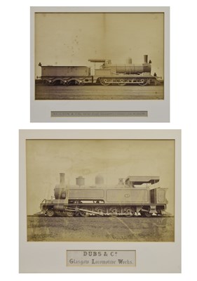 Lot 233 - Scottish Railway Interest - Two Victorian photographs of Glasgow locomotives
