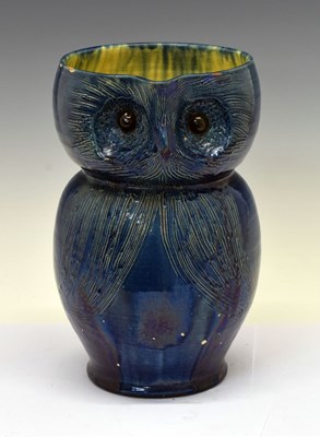 Lot 408 - Large Farnham pattern owl jug