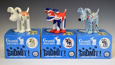Lot 312 - Aardman/Wallace and Gromit - 'Gromit Unleashed' figures