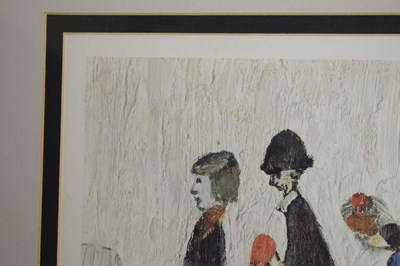 Lot 375 - Laurence Stephen Lowry (1887-1976) - Limited edition print - 'The Family'