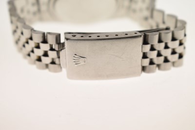 Lot 114 - Rolex - Oyster Perpetual Datejust stainless steel bracelet watch, ref. 16030