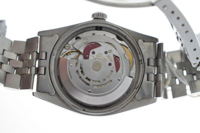 Lot 114 - Rolex - Oyster Perpetual Datejust stainless steel bracelet watch, ref. 16030