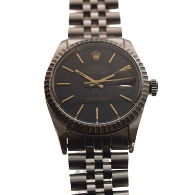 Lot 114 - Rolex - Oyster Perpetual Datejust stainless steel bracelet watch, ref. 16030