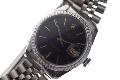 Lot 114 - Rolex - Oyster Perpetual Datejust stainless steel bracelet watch, ref. 16030