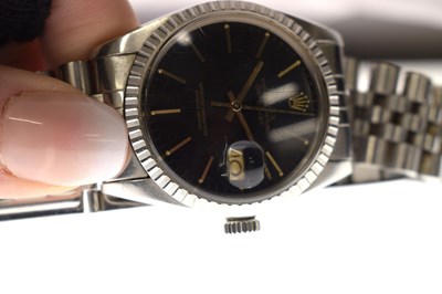 Lot 114 - Rolex - Oyster Perpetual Datejust stainless steel bracelet watch, ref. 16030
