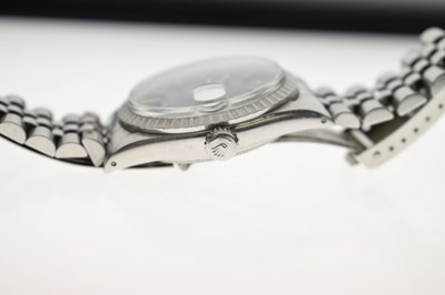 Lot 114 - Rolex - Oyster Perpetual Datejust stainless steel bracelet watch, ref. 16030