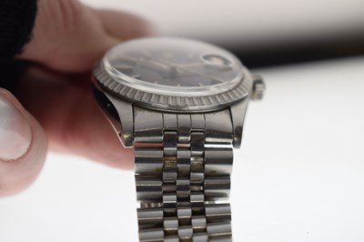 Lot 114 - Rolex - Oyster Perpetual Datejust stainless steel bracelet watch, ref. 16030