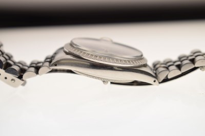Lot 114 - Rolex - Oyster Perpetual Datejust stainless steel bracelet watch, ref. 16030