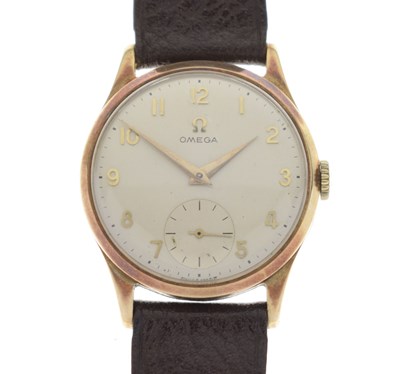 Lot 119 - Omega - 9ct gold cased wristwatch