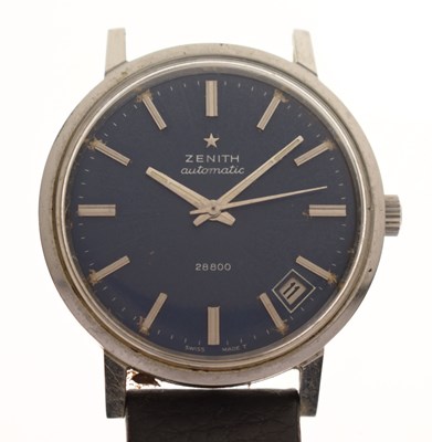 Lot 128 - Zenith - 28800 stainless steel case wristwatch, ref. SP 1209 3