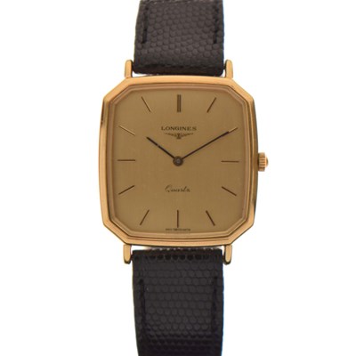 Lot 168 - Longines - Gold plated and stainless steel wristwatch, ref. 21856