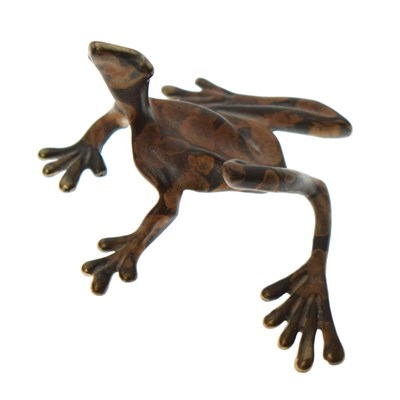 Lot 758 - Michael Storey (British, b.1948) - Miniature bronze sculpture - Frog