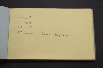 Lot 259 - The Beatles Interest - Autograph book bearing autograph signatures