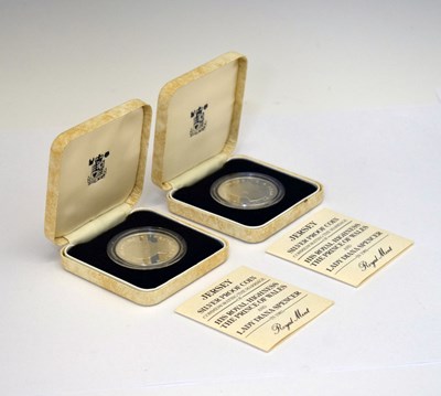 Lot 316 - Two Jersey silver proof two-pound coins, 1981
