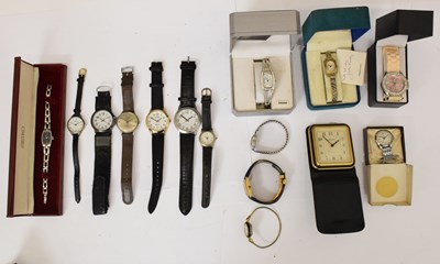 Lot 199 - Assorted dress and fashion wristwatches etc