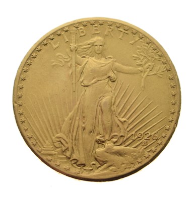 Lot 208 - United States of America $20 Saint-Gaudens gold coin, 1926