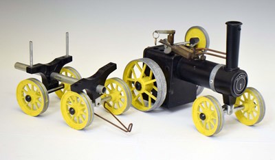 Lot 509 - Mamod - Live steam tractor with trailer