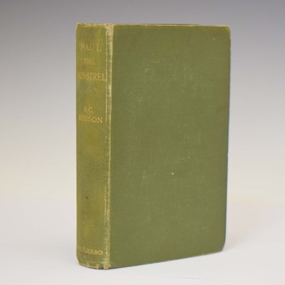 Lot 669 - Arthur Christopher Benson, 'Paul the Minstrel and Other Stories', 1911