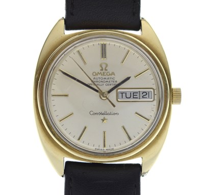 Lot 116 - Omega - Constellation Chronometer gold plated case wristwatch, ref. CD 168.019