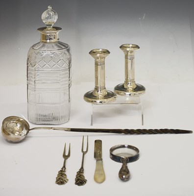 Lot 203 - Collection of silver and white metal items
