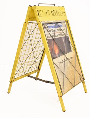 Lot 355 - 'The Citizen' folding metal newspaper advertising A board