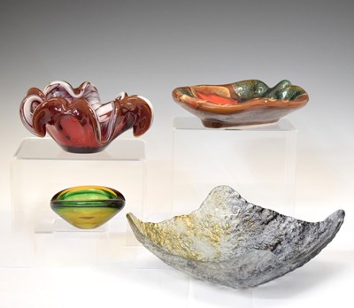 Lot 551 - Collection of mid 20th century free form art glass