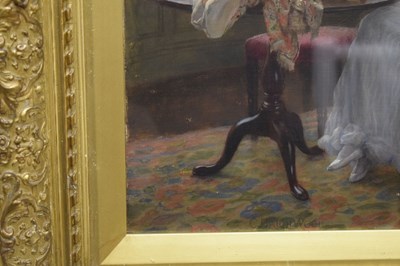Lot 415 - Charles Haigh Wood, (1856-1927) - Oil on canvas - 'Private and Confidential'