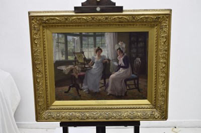 Lot 415 - Charles Haigh Wood, (1856-1927) - Oil on canvas - 'Private and Confidential'