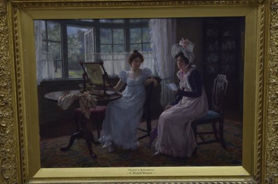 Lot 415 - Charles Haigh Wood, (1856-1927) - Oil on canvas - 'Private and Confidential'