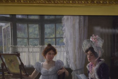 Lot 415 - Charles Haigh Wood, (1856-1927) - Oil on canvas - 'Private and Confidential'