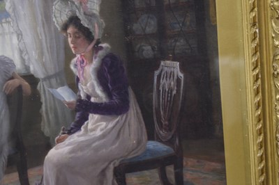 Lot 415 - Charles Haigh Wood, (1856-1927) - Oil on canvas - 'Private and Confidential'
