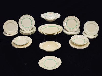 Lot 647 - Clarice Cliff Newport Pottery part dinner service, etc