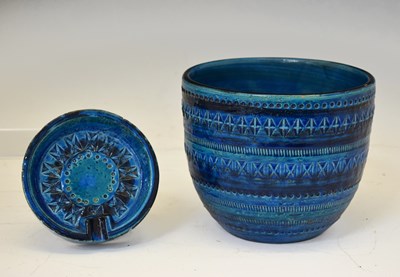 Lot 624 - Aldo Londi for Bitossi - Rimini blue jardiniere, etc