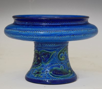 Lot 625 - Aldo Londi for Bitossi - Rimini blue pedestal bowl
