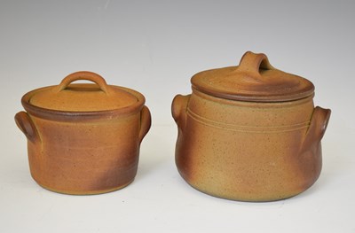 Lot 755 - Muchelney Pottery - Standardware casserole dish and cover, etc