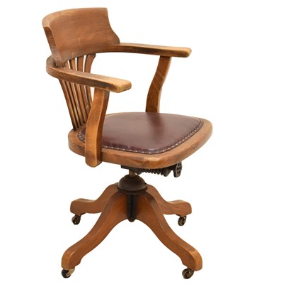 Lot 790 - Early 20th century desk chair