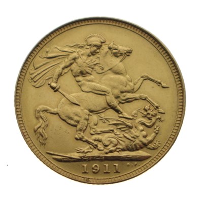 Lot 197 - George V Sydney Mint gold sovereign, 1911