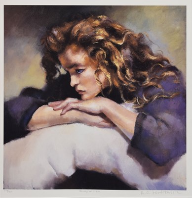 Lot 378 - Robert Oscar Lenkiewicz (1941-2002) - Limited edition print - 'Study of Lisa'