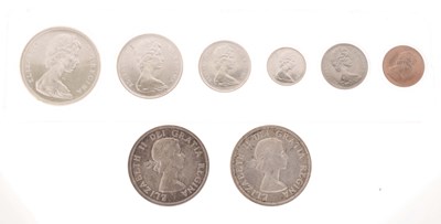Lot 381 - Canada - Two Elizabeth II 1858–1958 British Columbia centennial silver dollars, etc