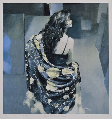 Lot 379 - Robert Oscar Lenkiewicz (1941-2002) - Limited edition print - 'Karen with Bronze Shawl'