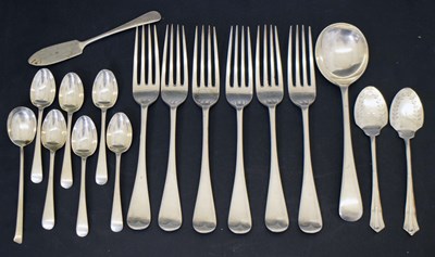 Lot 239 - Collection of silver flatware